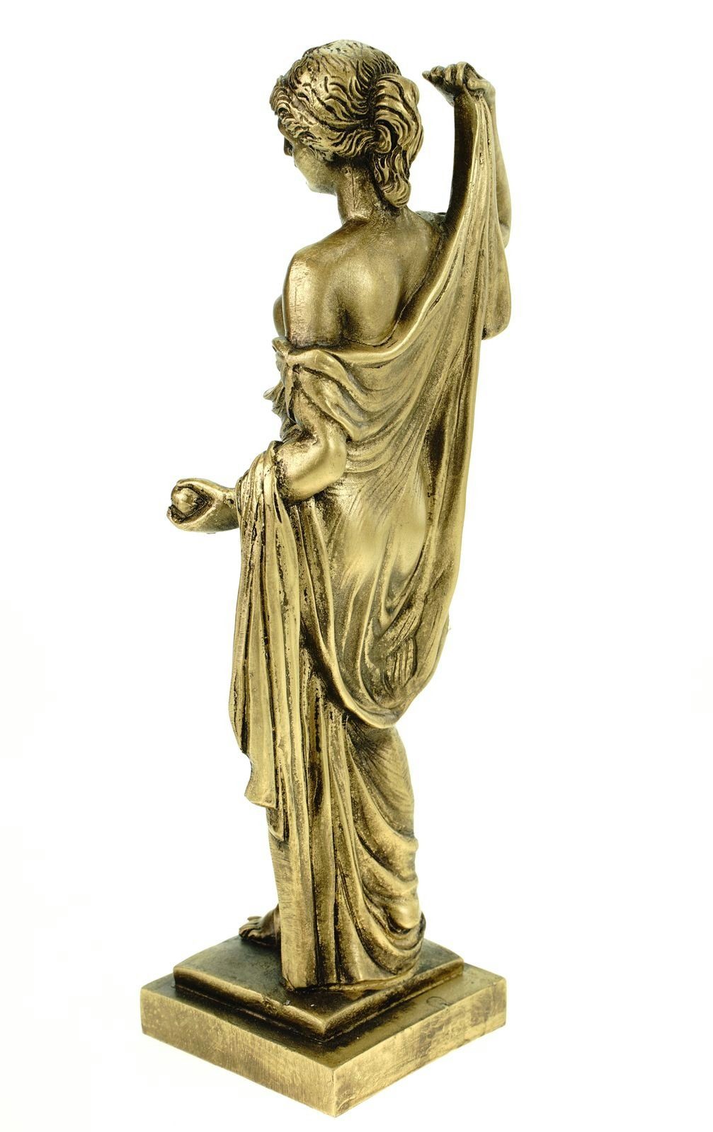 Alabaster griechische Dekofigur Skulptur cm Schatzkiste Hera Replik Figur 25 Götter Deko Kremers goldfarben