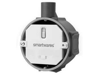 smartwares Licht-Funksteuerung, für Funk-Einbauschalter wird einfach in der Verteilerdose montiert, 2-tlg., Das Set besteht aus: Funk-Einbauschalter (Empfänger) & Mini-Funkfernbedienung als praktischer Schlüsselanhänger, SmartHome Funk Schalter Set - Funk-Einbauschalter + Mini Fernbedienung