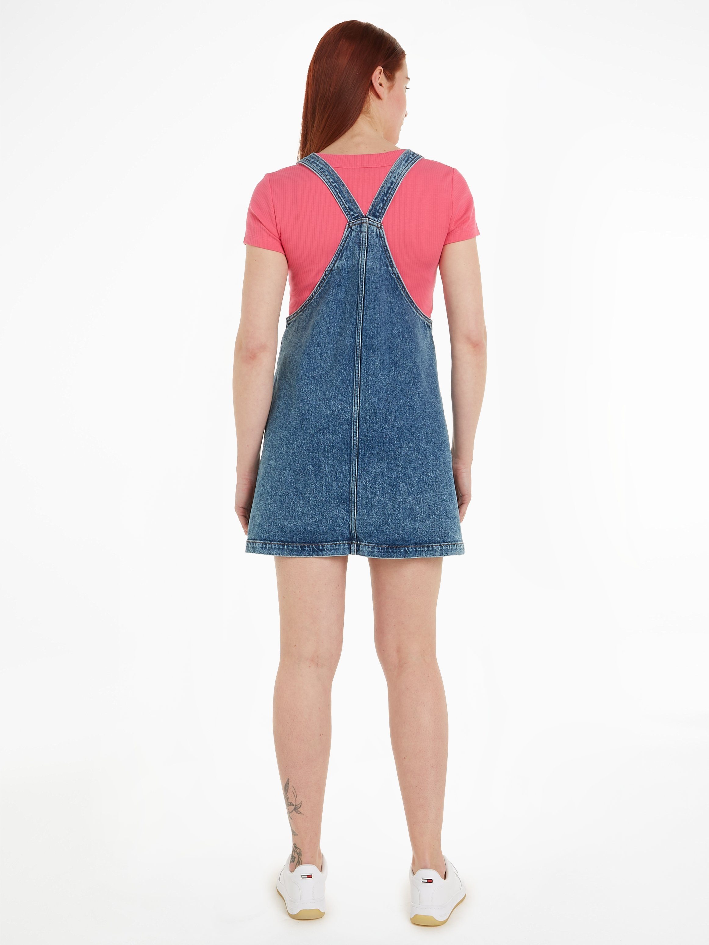 Tommy Jeans Jeanskleid mit PINAFORE CG4136 Schulterträger verstellbaren DRESS