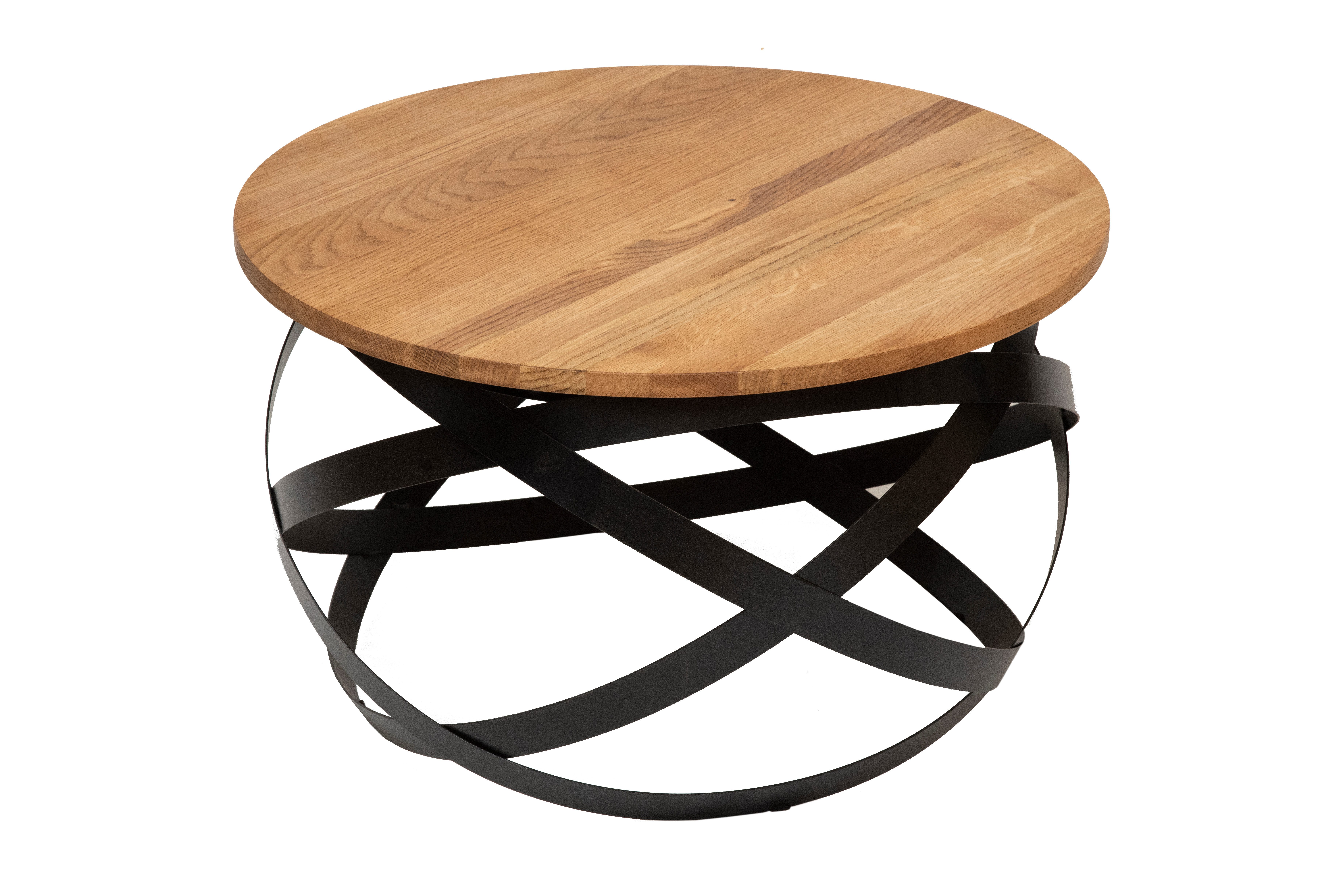 Wohnglücklich Couchtisch Beistelltisch "Luca", Ø:70 cm, H: 40 cm
