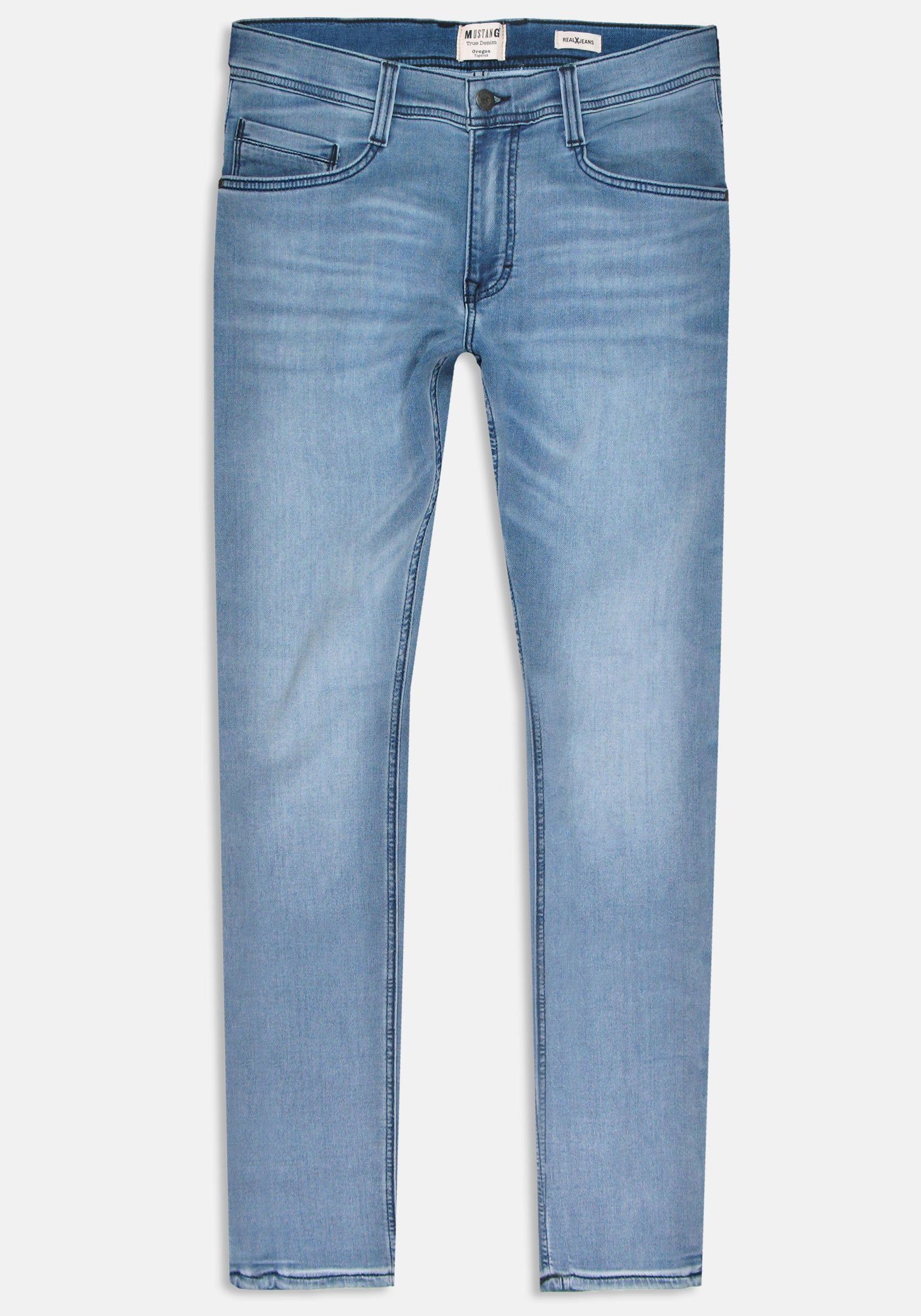 K Sweat-Denim MUSTANG Oregon 5-Pocket-Jeans blue-5000403 Tapered denim