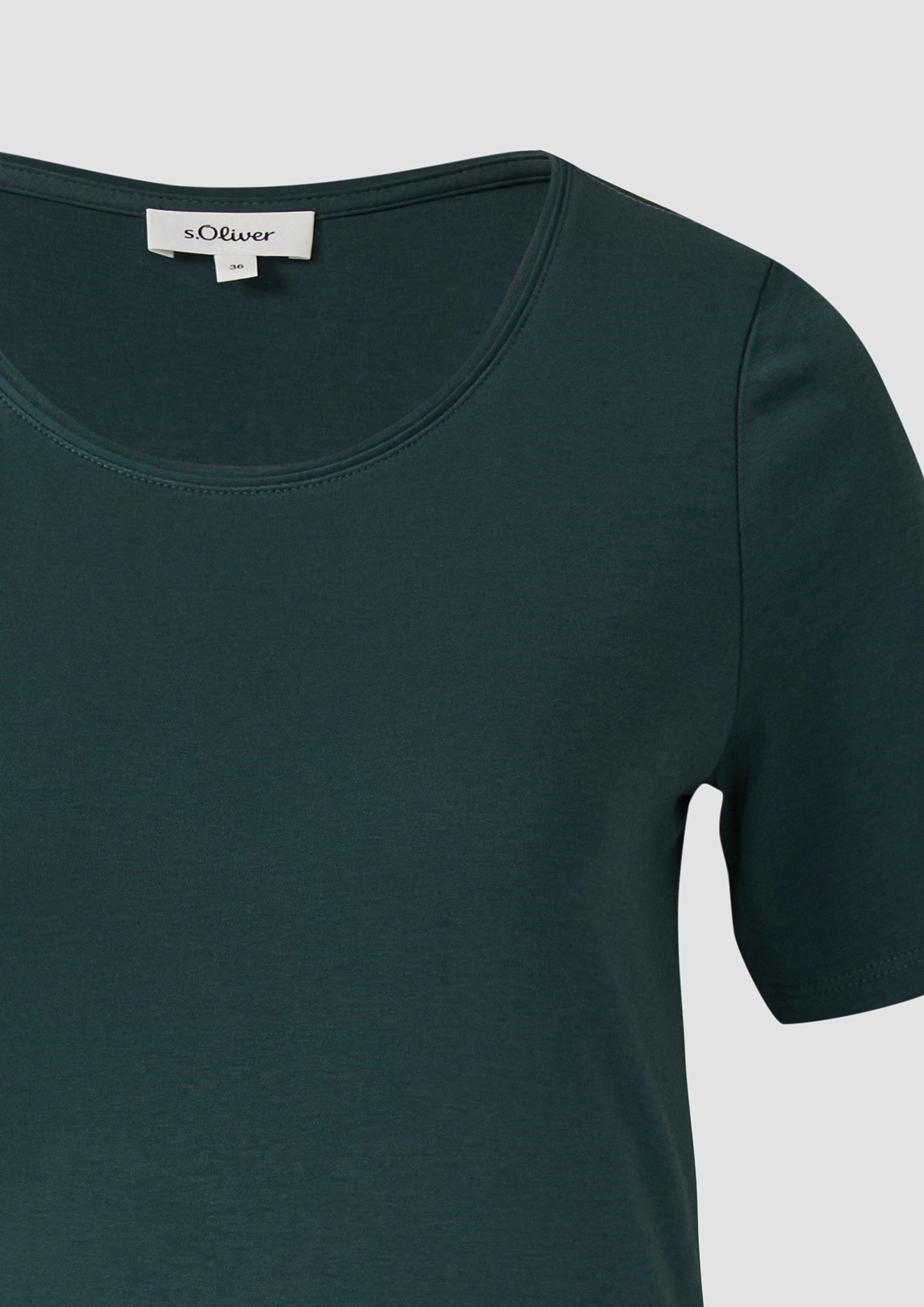 s.Oliver Kurzarmshirt T-Shirt aus Interlockjersey im günstig online kaufen