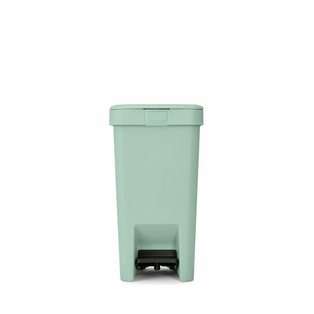 Brabantia Mülleimer StepUp Jade Green, 10 L, sanft schließender Deckel