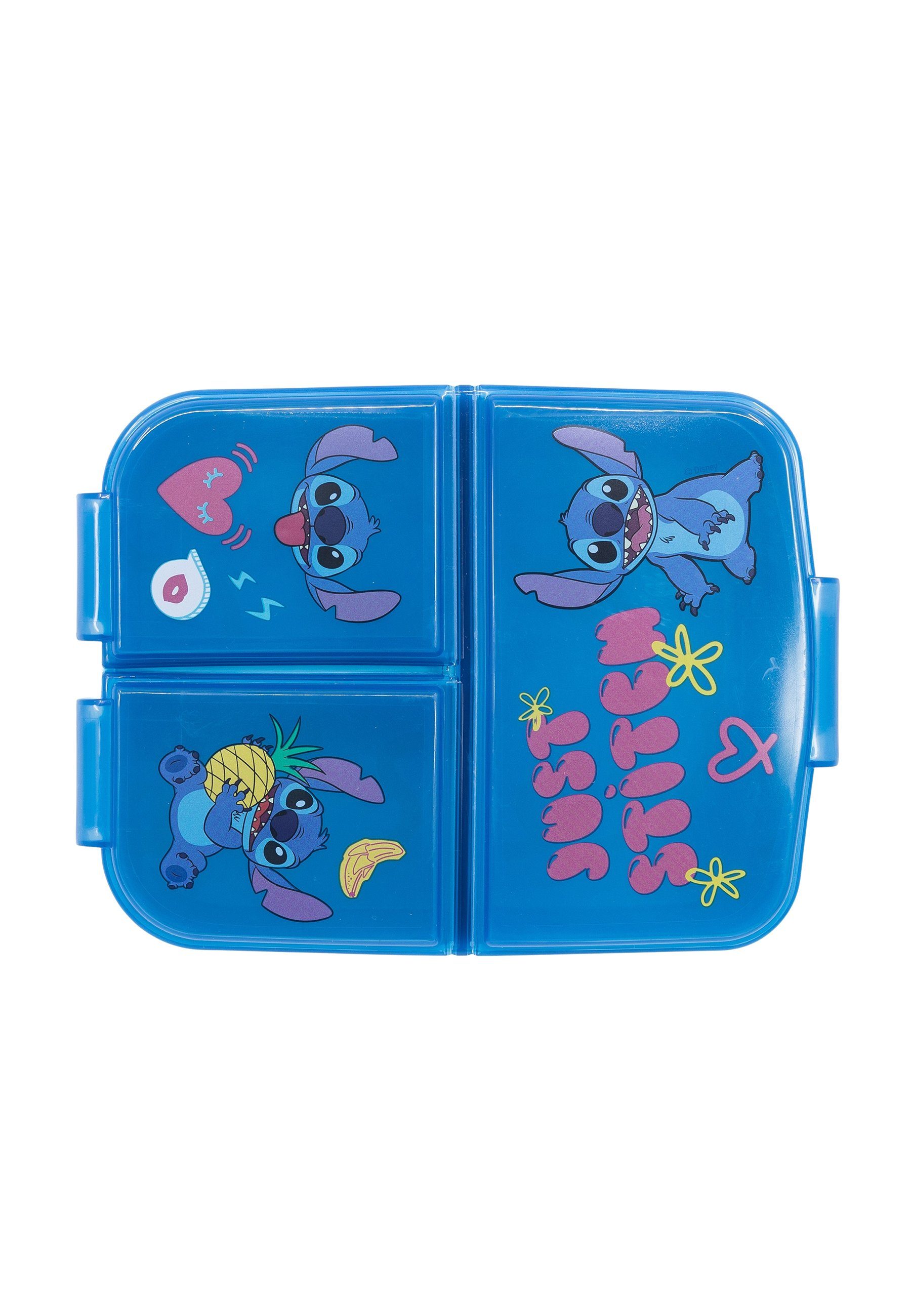 Stor Lilo & Lunchbox Vesperdose Brotdose, mit 3 Fächern Stitch Stitch