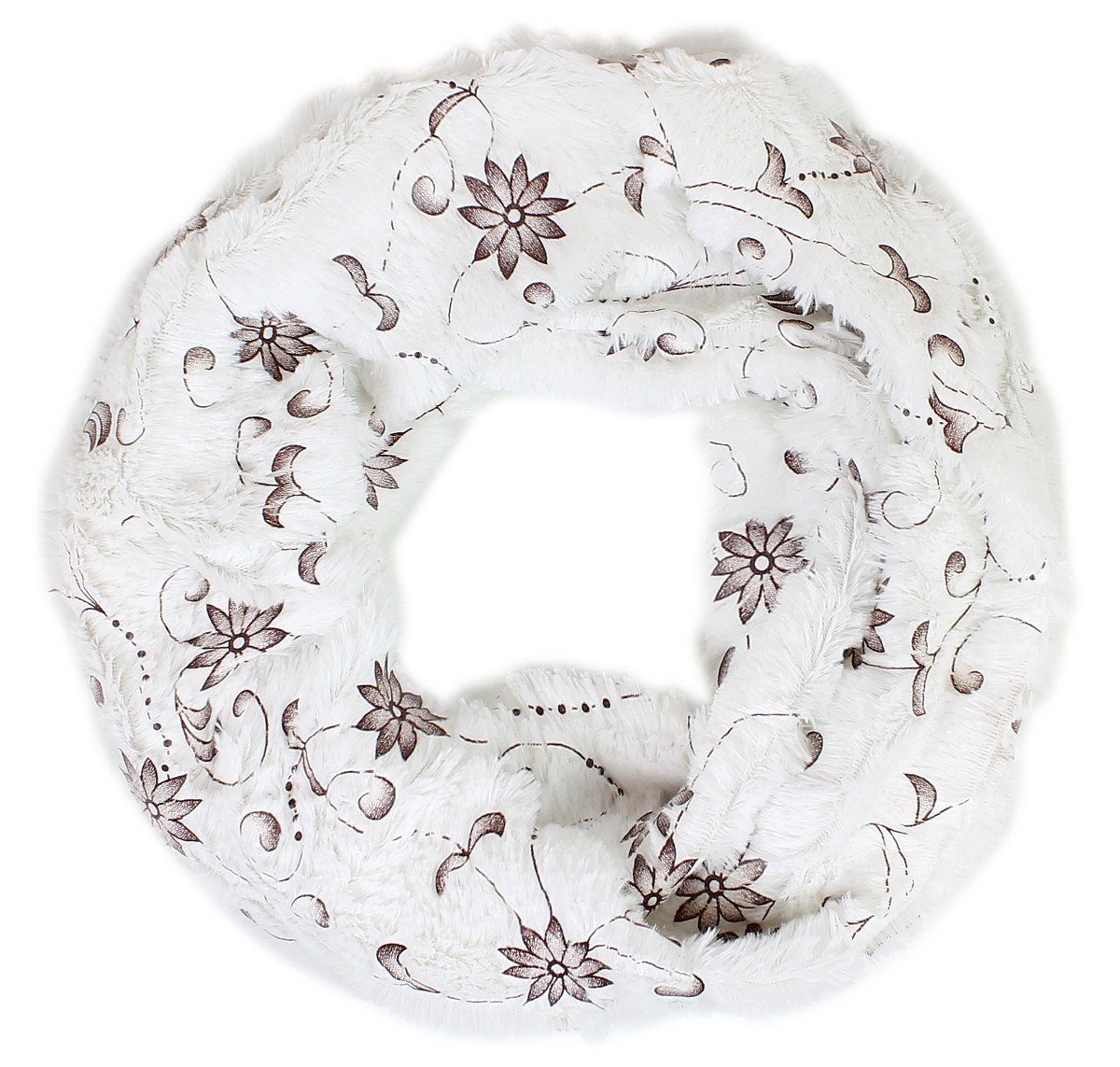 dy_mode Loop Kunstpelz Loop Schal Damen Kunstfell Schlauchschal mit Muster günstig online kaufen