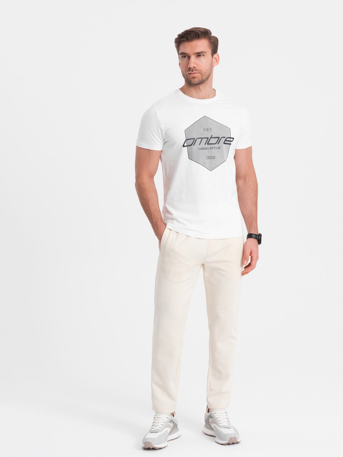 OMBRE Sweathose Herren Sweathose mit geradem günstig online kaufen