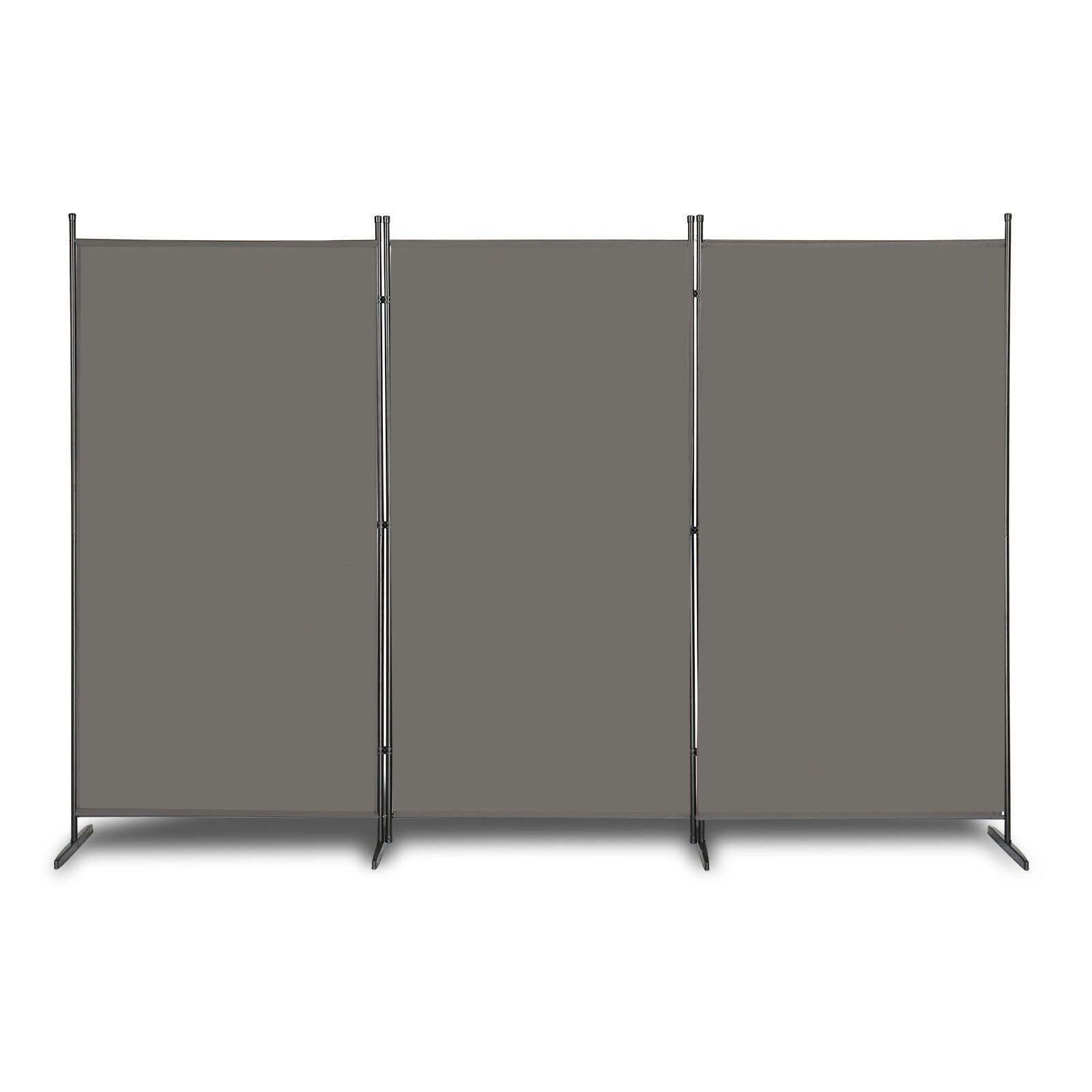 Fine Life Pro Badewannenfaltwand Paravent, 1 Stück, grau, 6FT, 3-fach faltbar, Polyester, Edelstahl, für Innen und Außen