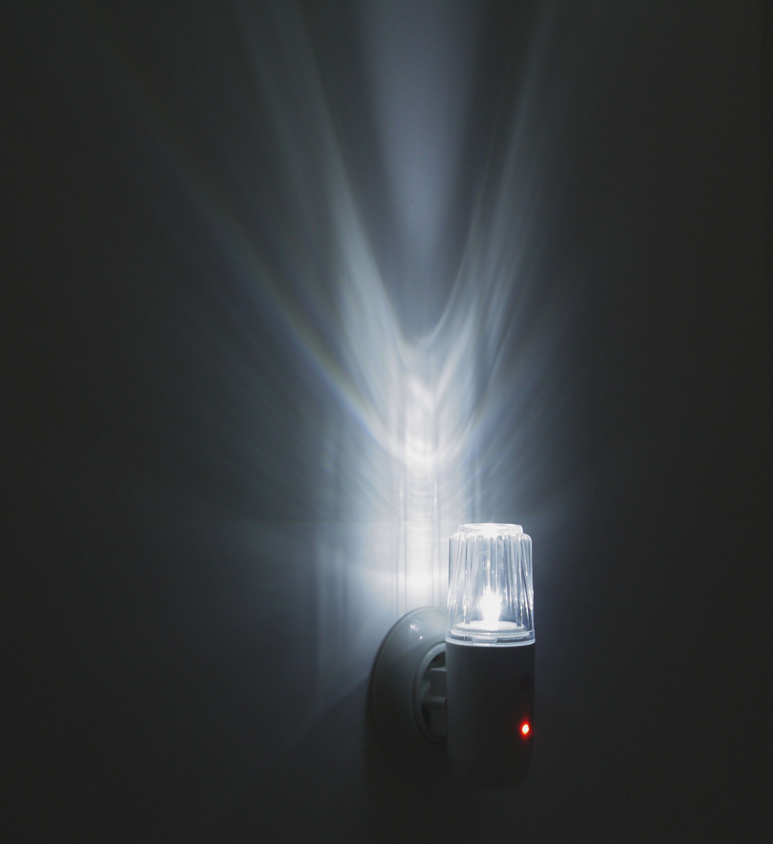 niermann LED Nachtlicht Nachtlichter, LED aus Oval Dämmerungssensor fest mit Stück Set Nachtlicht Stecker- integriert, 2