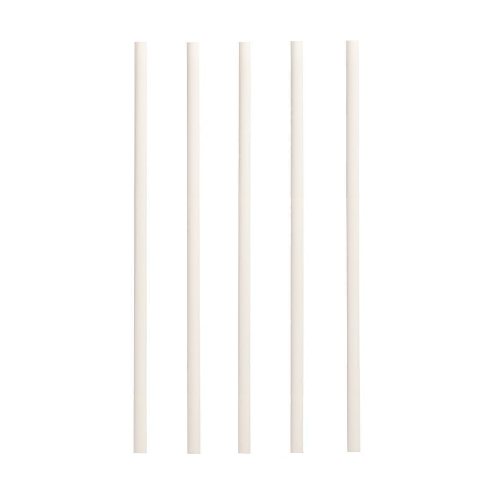 PAPSTAR Trinkhalme Shake-Halme, Papier pure Ø 8 mm, 25 cm weiss 100 Stk