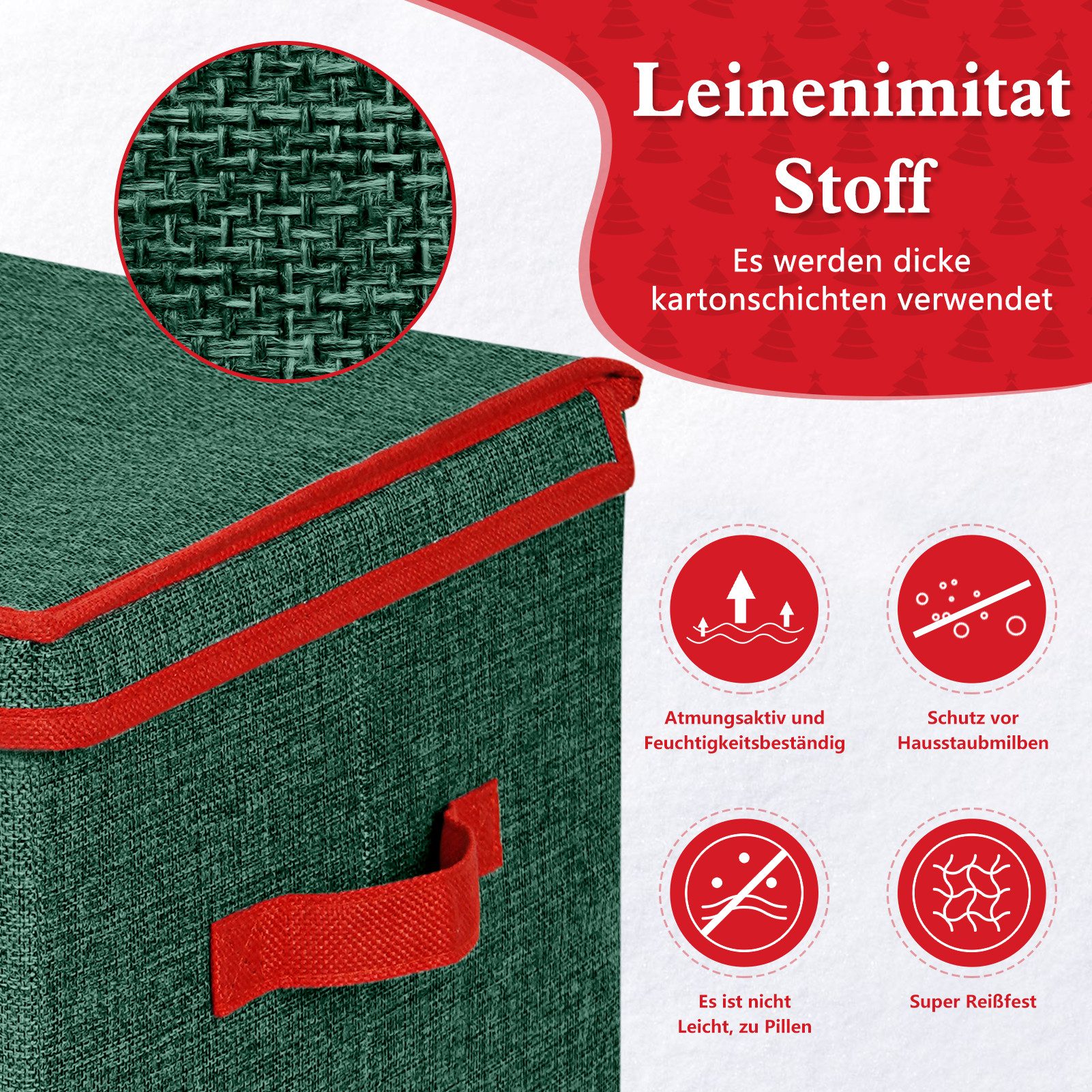 OSTWOLKE Aufbewahrungsbox Weihnachtskugeln Aufbewahrungsbox 64 Fächer günstig online kaufen