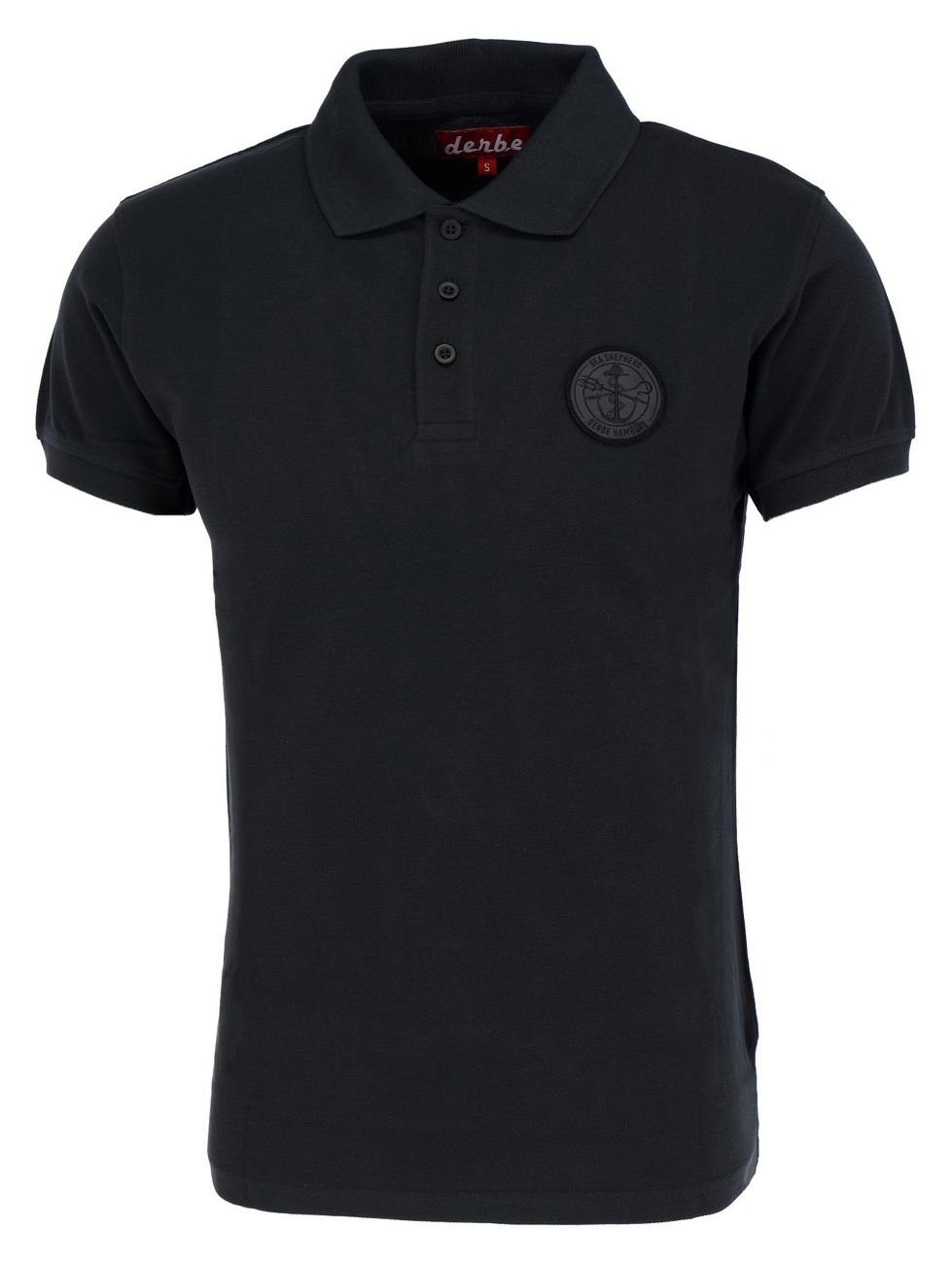 Derbe Poloshirt JF_Steinbeißer GOTS iC (1-tlg) Black