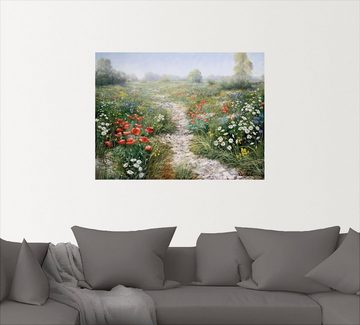 Artland Wandbild Dichte der Natur, Blumenwiese (1 St), als Leinwandbild, Poster, Wandaufkleber in verschied. Größen