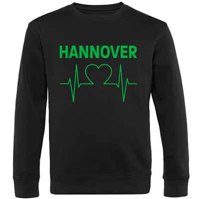multifanshop Sweatshirt Hannover - Herzschlag - Pullover