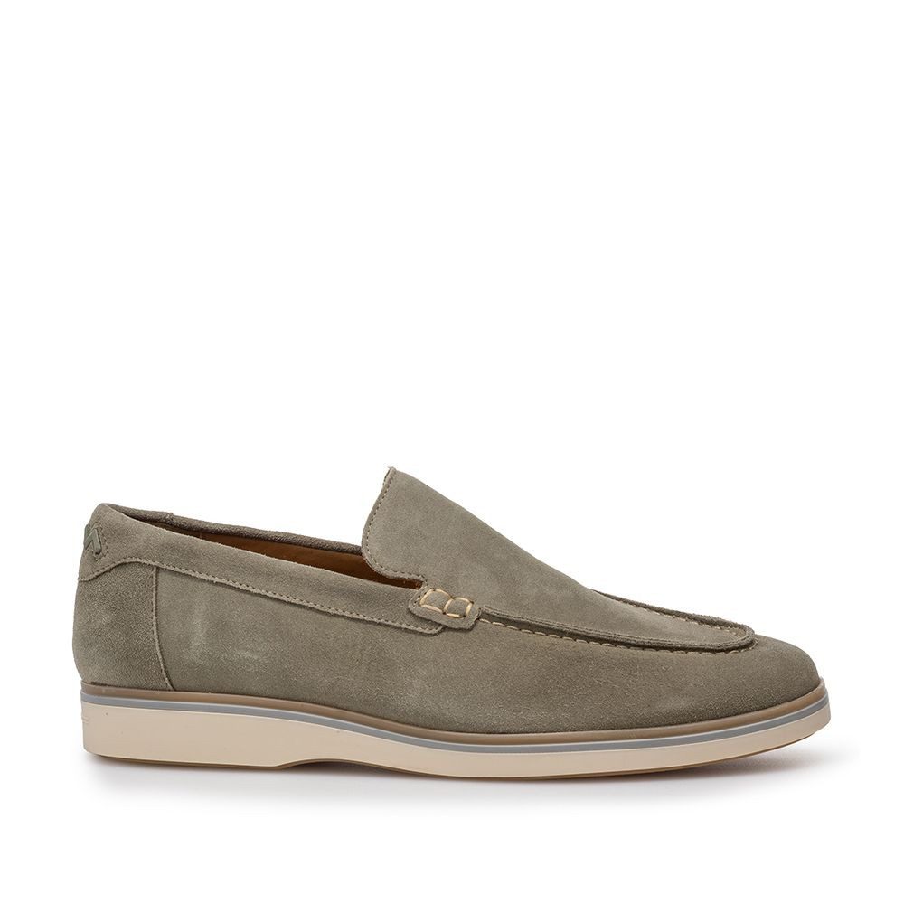 Floris van Bommel Floris Casual LightGreen Suede Slipper
