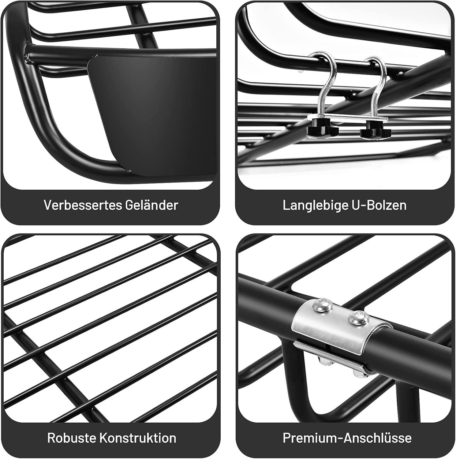 COSTWAY Gepäck-Halterung Dachträger, (Dachkorb 120cm, Gepäckträger bis 110kg)