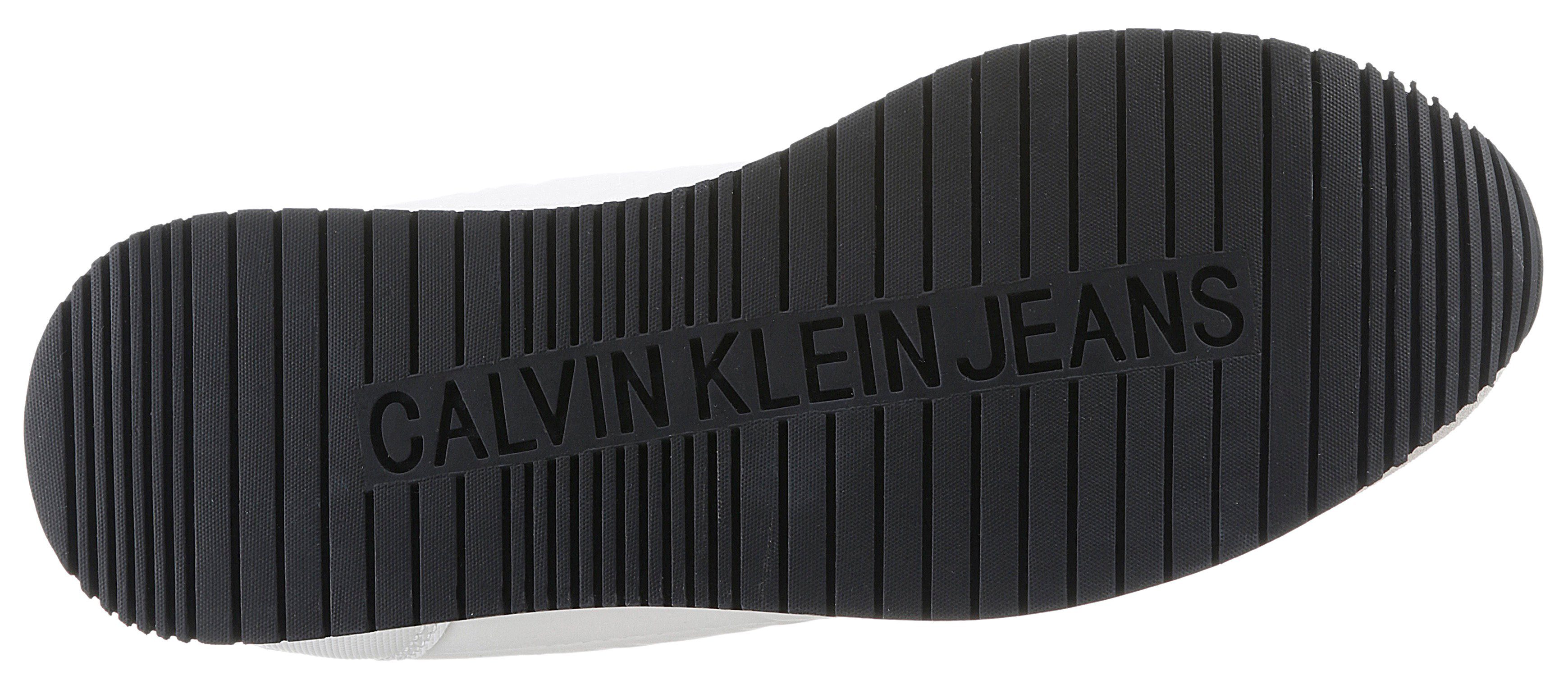 Calvin Klein Jeans SHELBY weiß-creme mit 14C Schaftrand Sneaker softem