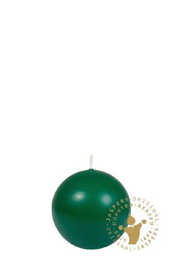 Jaspers Свечи Kugelkerze Kugelkerzen jagdgrün 80 mm, 2 Stück