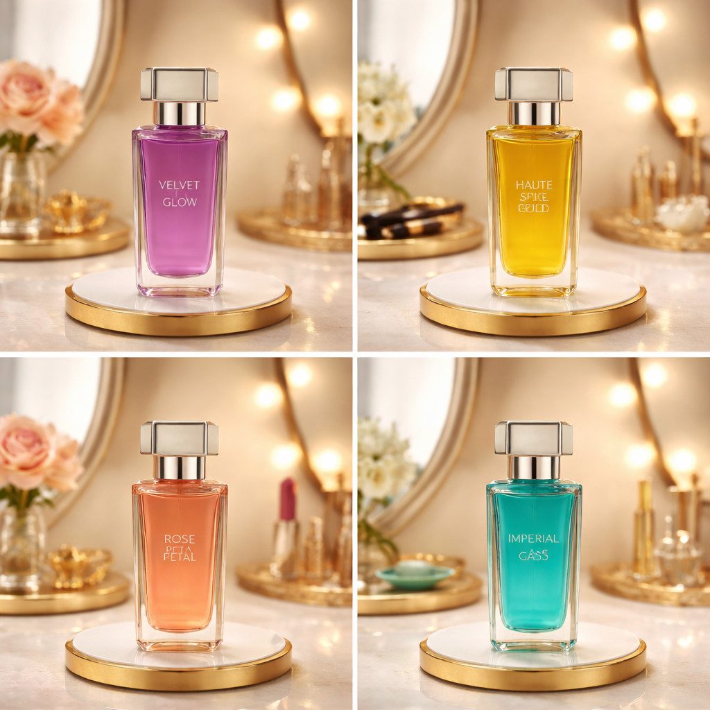 Fine Perfumery London Eau de Parfum Laghmani Signature Collection Damendüfte Geschenkset 4×30 ml, 4-tlg., Hergestellt in UK, Luxuriöses Damenduft Geschenkset – Bild 3 von 5