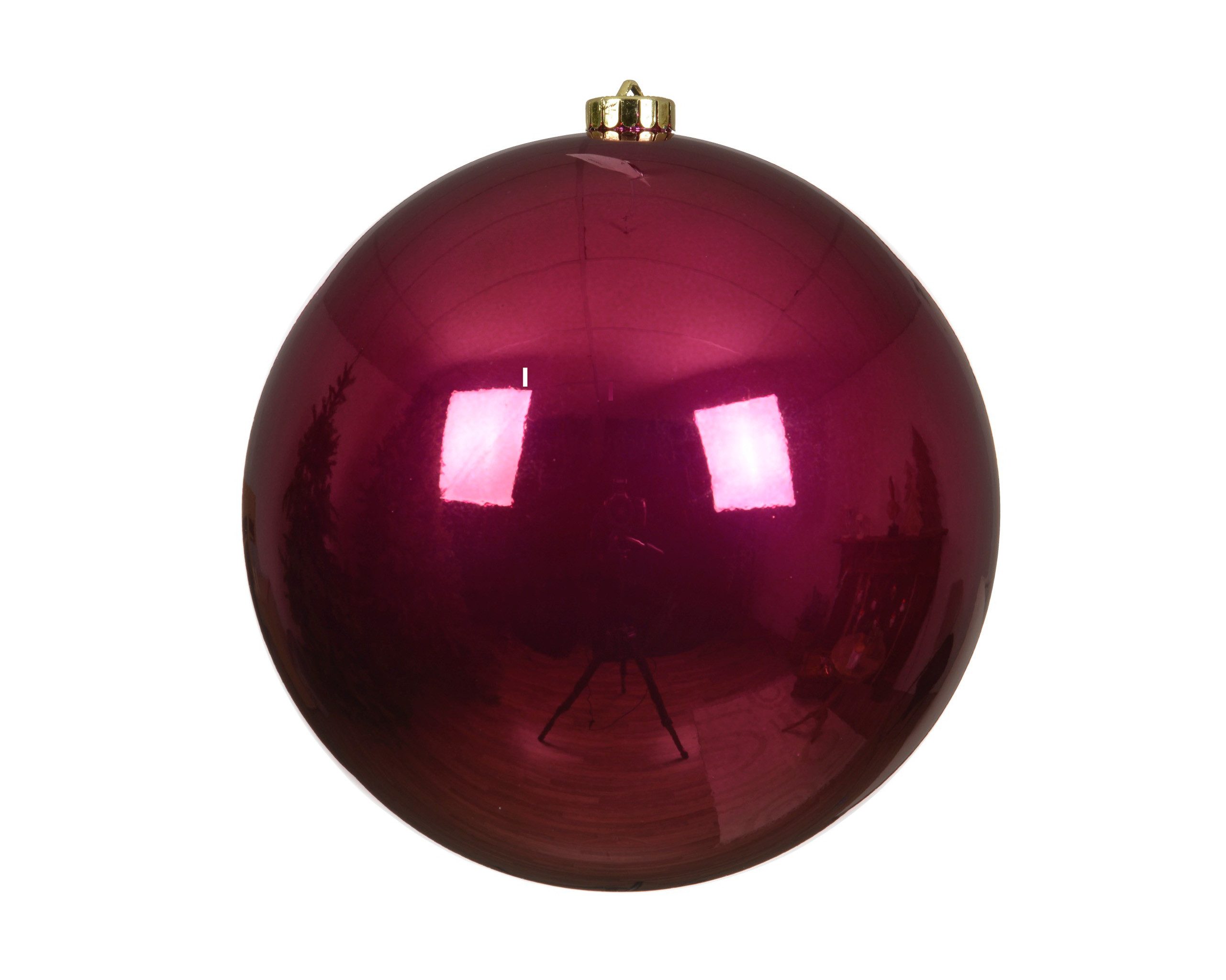 Kaemingk Weihnachtsbaumkugel, Weihnachtskugeln Kunststoff 20cm 1 Stück - Ochsenblut