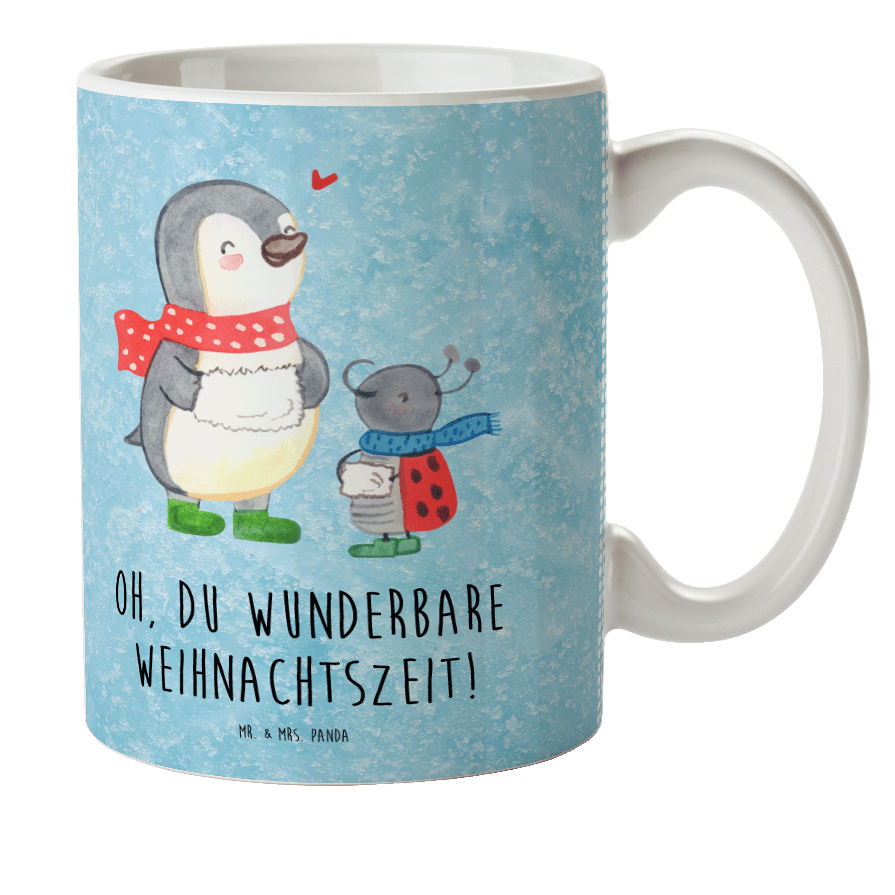 & Kunststoff Mrs. Eisblau Kunststoff Winterzeit Smörle Weihnachten, Geschenk, Tasse, Panda - - Mr. Kinderbecher