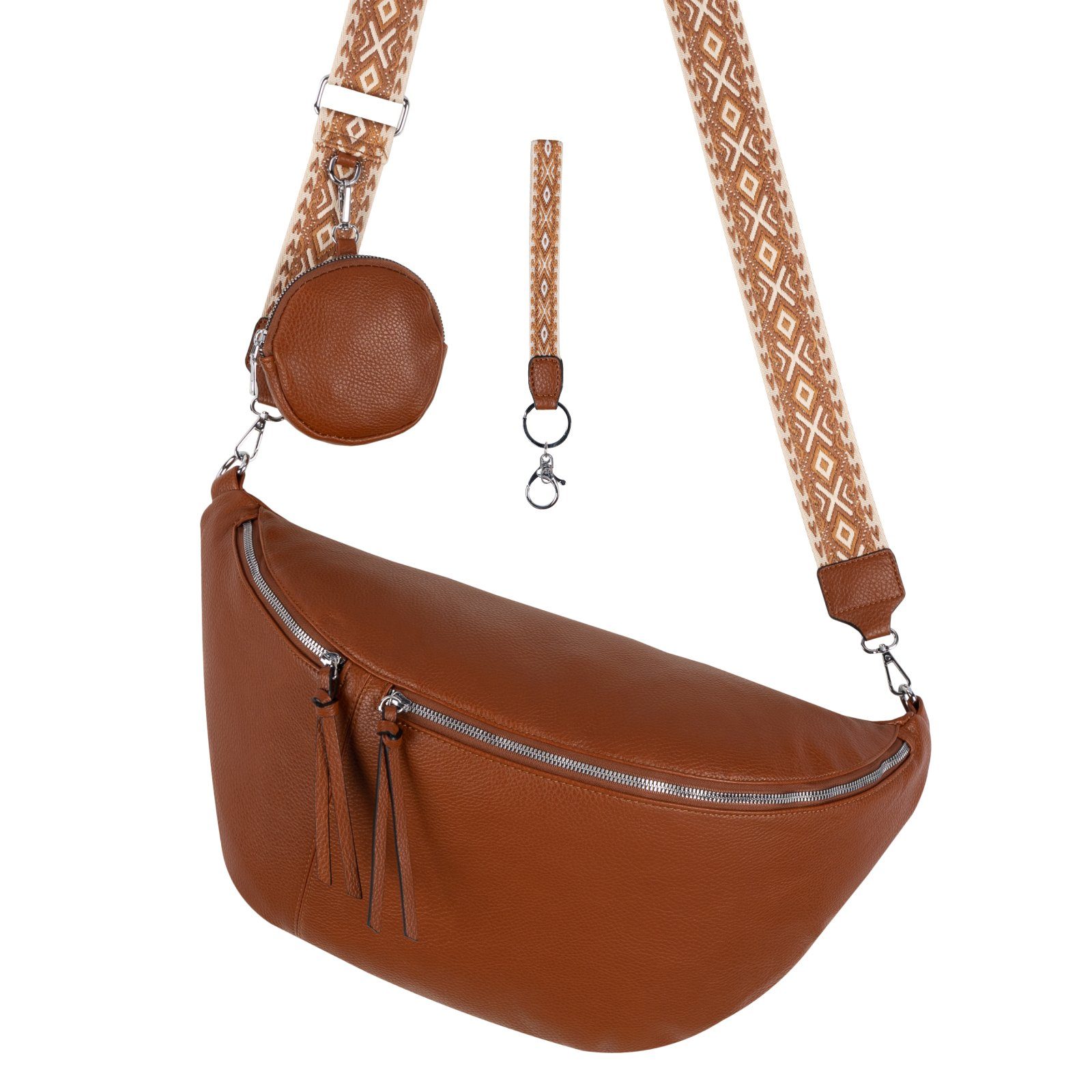 EAAKIE Gürteltasche Bauchtasche Umhängetasche Crossbody-Bag Kunstleder günstig online kaufen