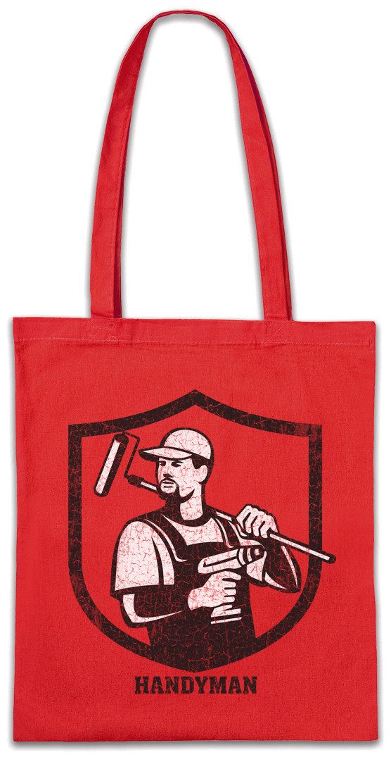 Beuteltasche Handyman IV Stofftasche Handwerk Handwerker Heimwerker Hausmeister