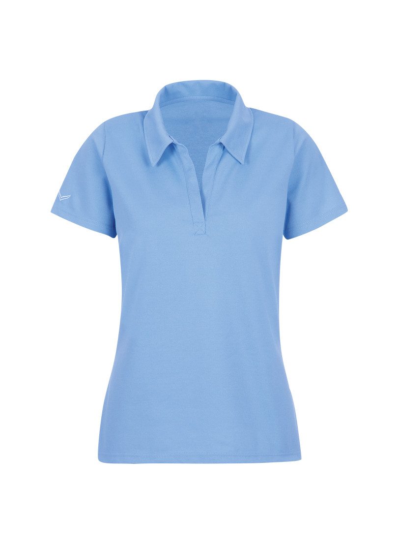 Trigema Poloshirt TRIGEMA Poloshirt ohne Knopfleiste (1-tlg)