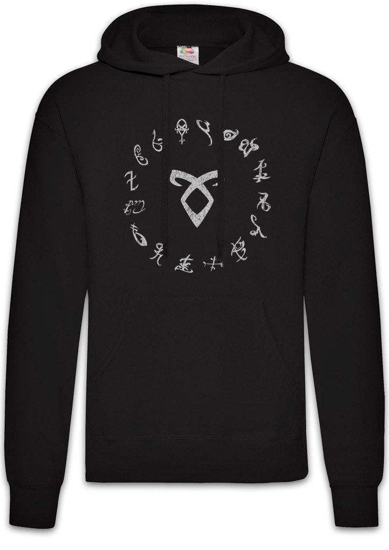 Urban Backwoods Hoodie S Runes Herren Hoodie Symbol Zeichen Logo Shadowhunters Sign Clary (1-tlg) Fray Jace Herondale Simon