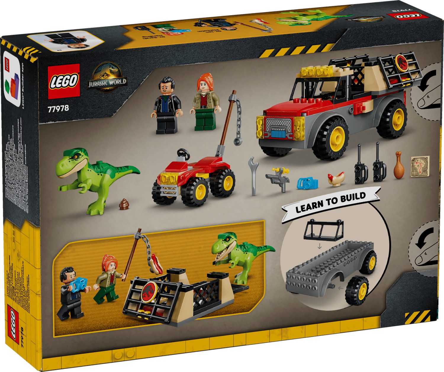 LEGO® Jurassic World 77978 Transporter für den Jungen T.Rex Spielbausteine, (Set, 115 St., Set)