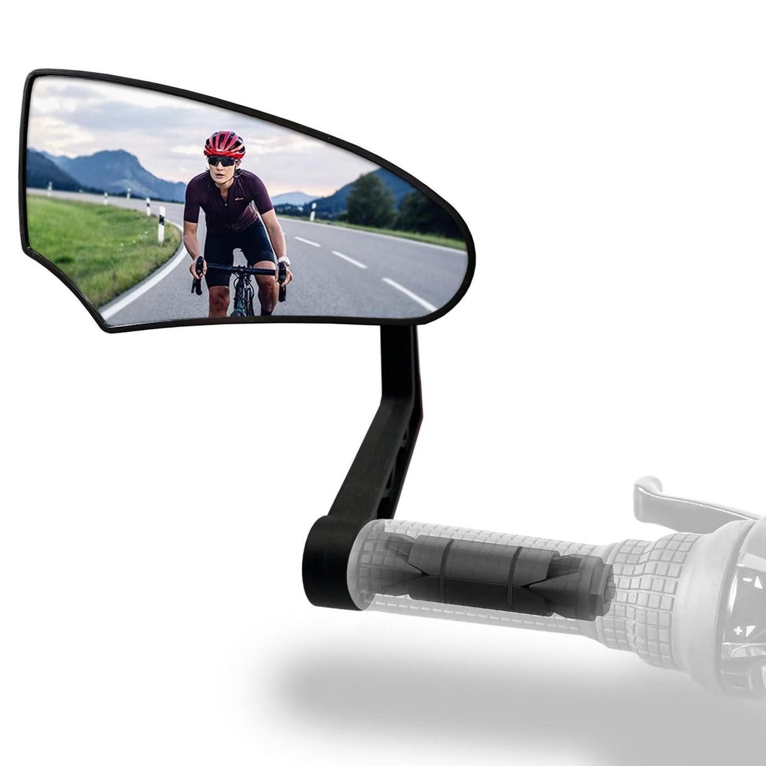 LuxusKollektion Fahrradspiegel Fahrradspiegel Konvex Echtglas Lenkerendenspiegel Ebike Links (1-St)