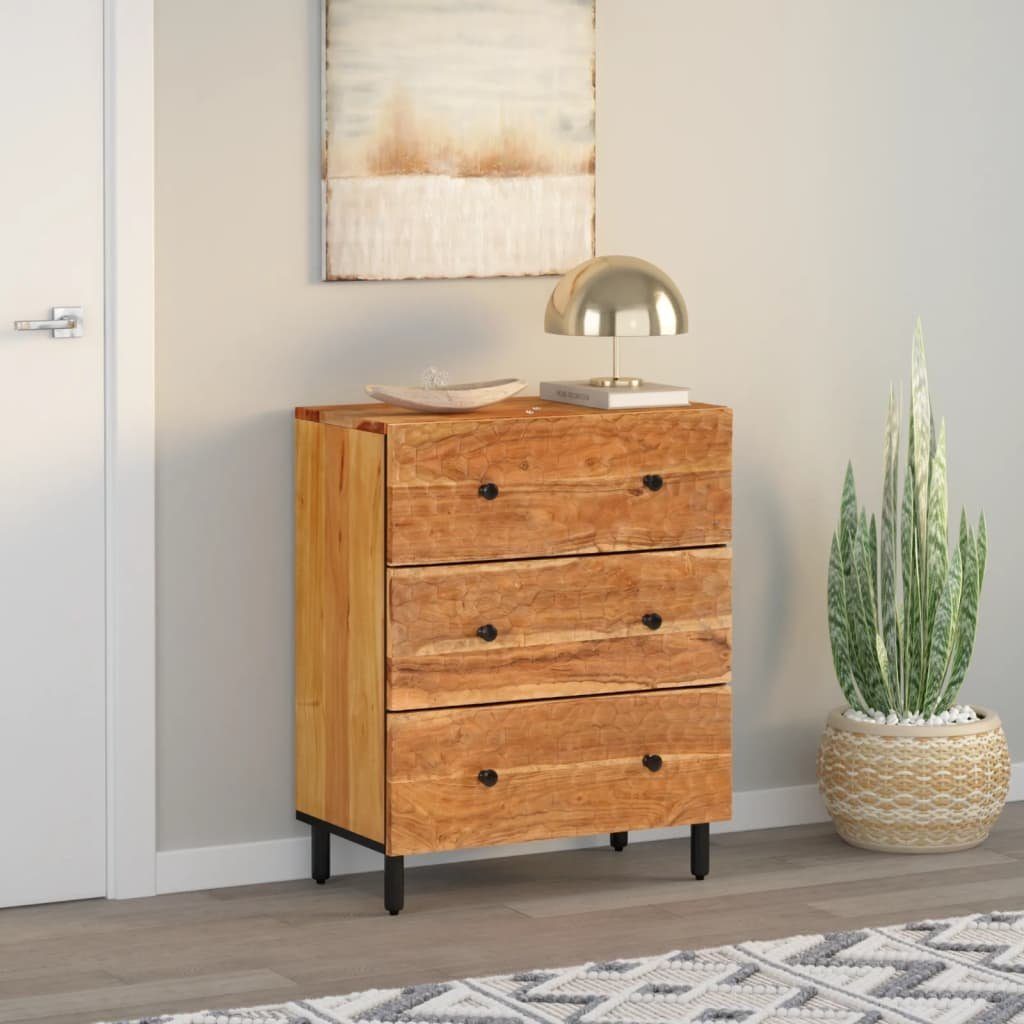 vidaXL Beistellschrank Beistellschrank 60x33x75 cm Massivholz (1-St)
