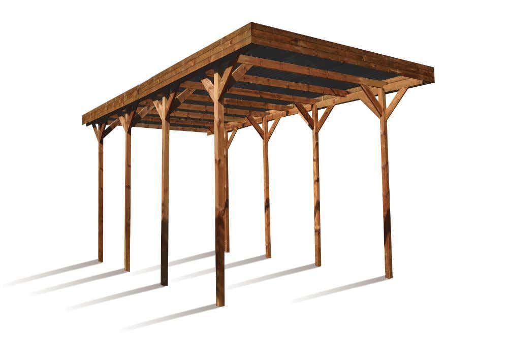 Alpholz Einzelcarport Camping-Car, BxT: 404x802 cm, in Kesseldruckimprägniert