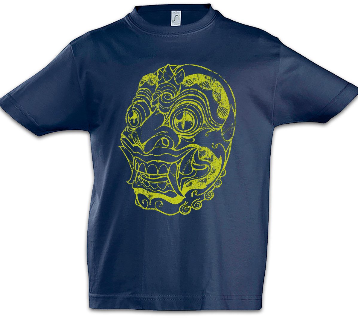 Urban Backwoods Print-Shirt Chinese Dragon Head II Kinder T-Shirt Drache Drachen China Maske Mask (1-tlg) Asia Asien Asian Chinesischer