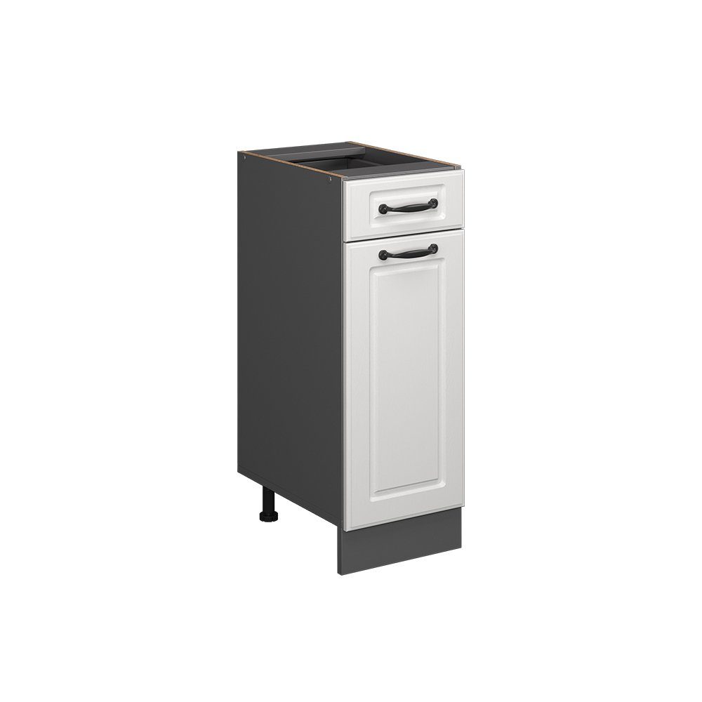 Vicco Unterschrank R-Line, Weiß Landhaus/Anthrazit, 30 günstig online kaufen