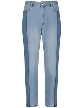 Taifun Stretch-Jeans 7/8 Jeans mit Kontrast-Details Mom Fit