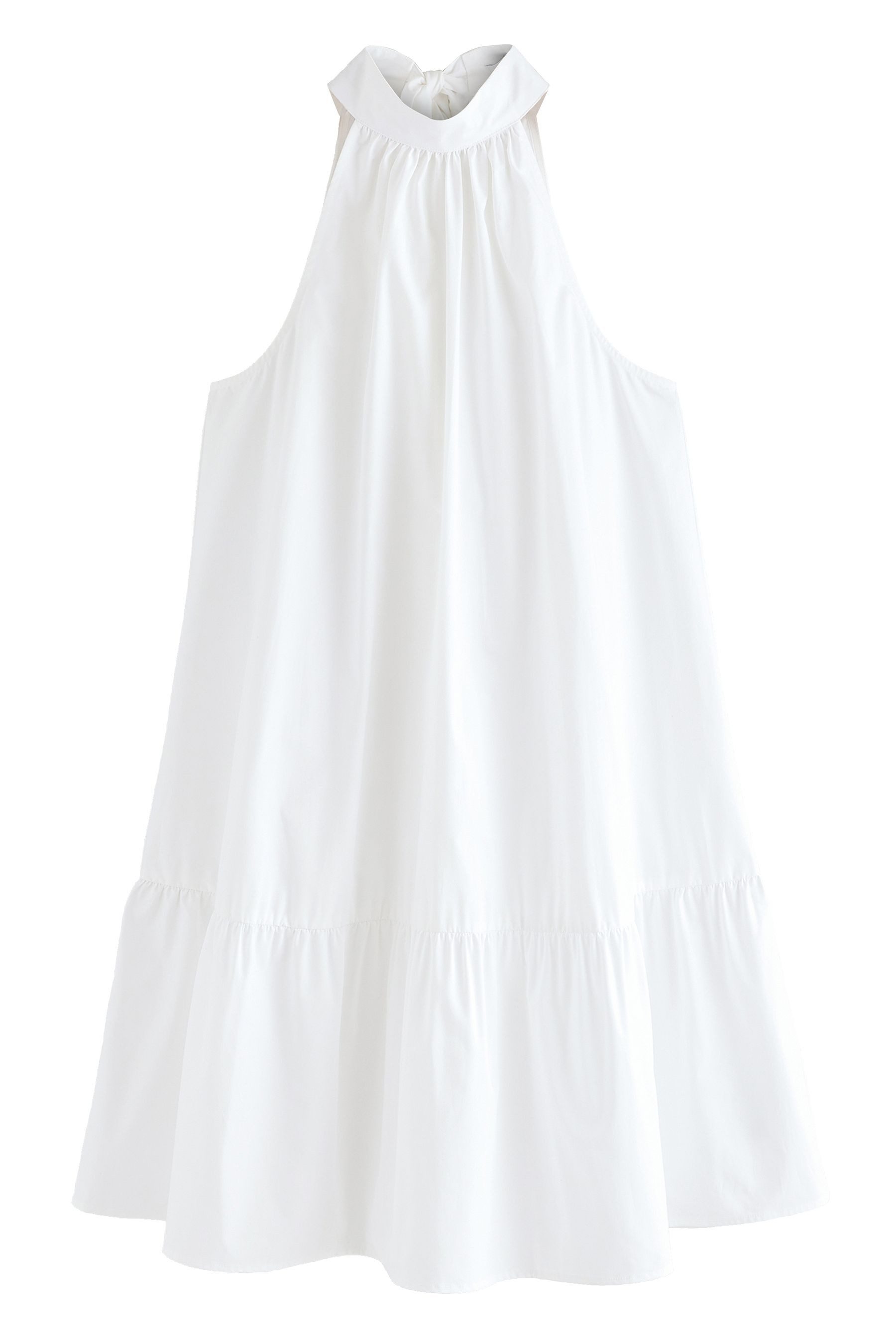 Next Minikleid Ärmelloses, gestuftes Neckholder-Minikleid (1-tlg) günstig online kaufen