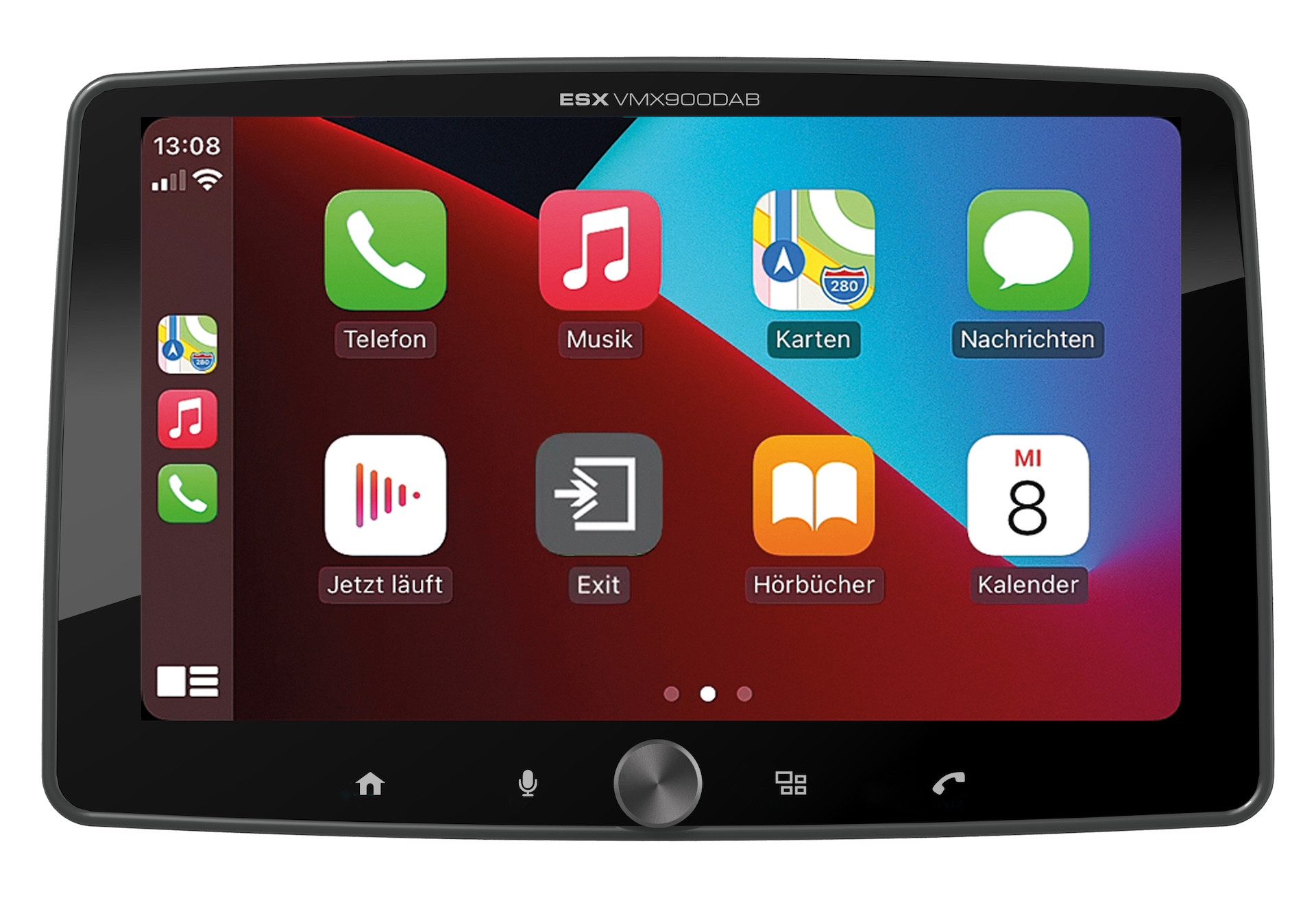 ESX VISION VMX900DAB Universal 1-DIN Media Moniceiver mit 9“ Touchscreen Autoradio (Digitalradio (DAB)