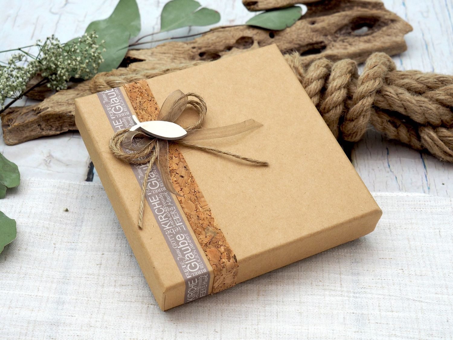 ZauberDeko Geschenkbox Geldgeschenk Verpackung Fisch Natur günstig online kaufen