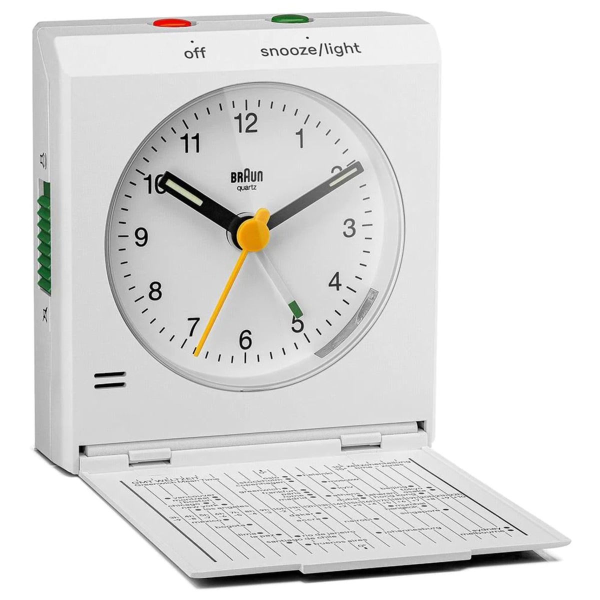 Braun Wecker BC 05 W Quarz-Klappwecker