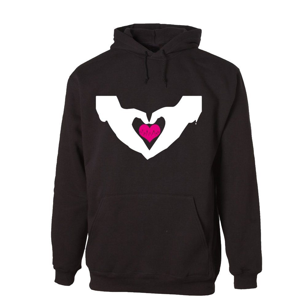 G-graphics Hoodie Hände mit Herz Unisex mit trendigem Frontprint mit Motiv zum Valentinstag