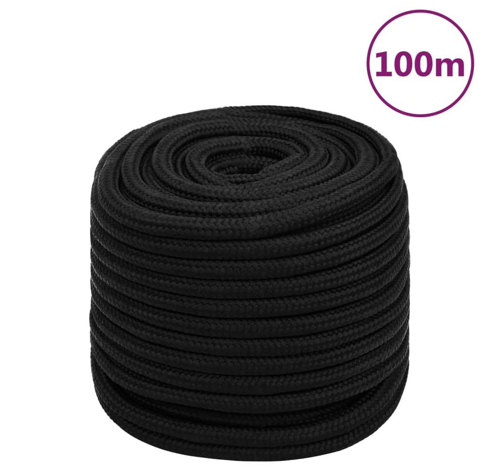Thumbnail - vidaXL Seil, Arbeitsseil Schwarz 16 mm 100 m Polyester