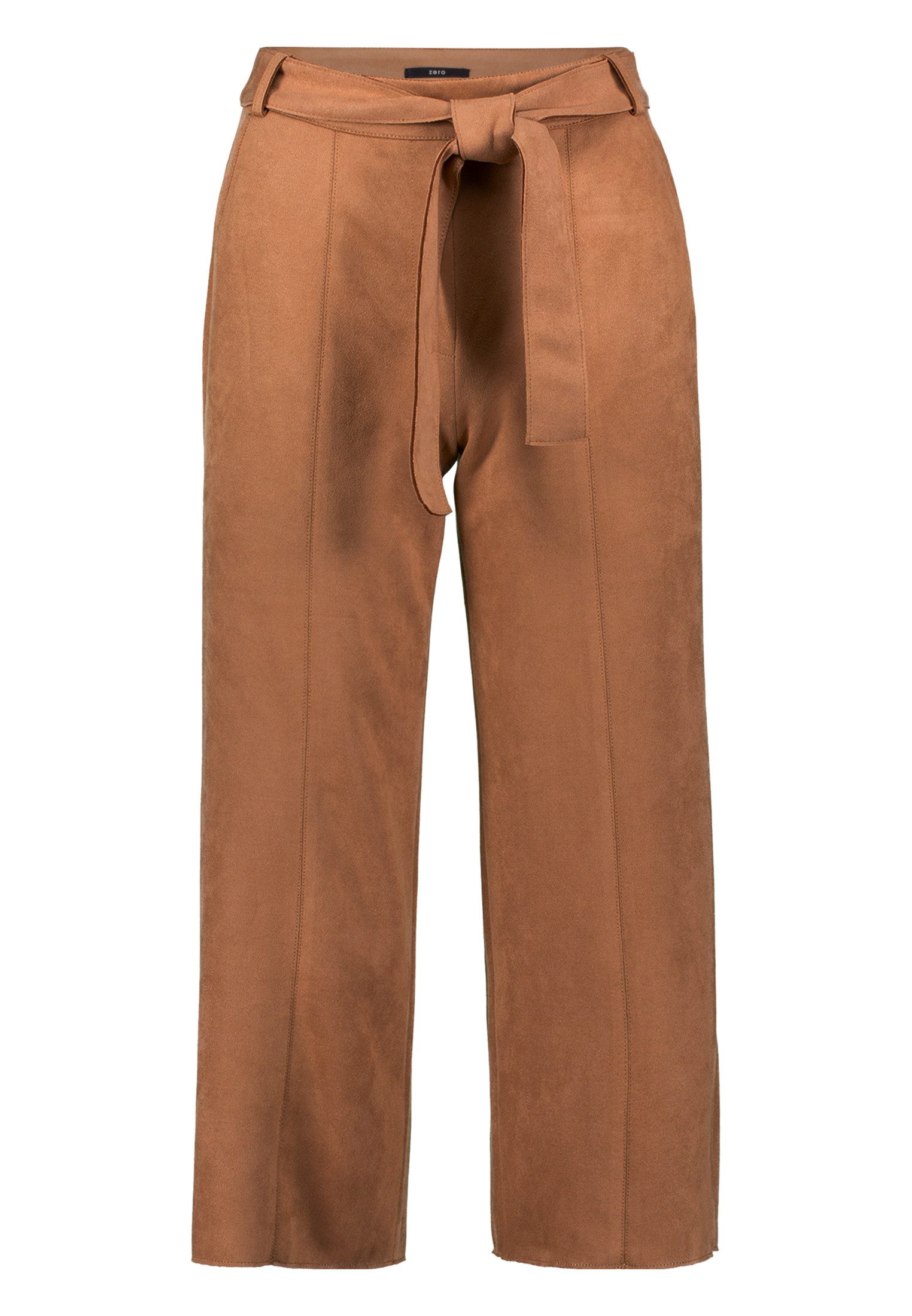 Zero Stoffhose Damen Hose in Wildlederoptik günstig online kaufen