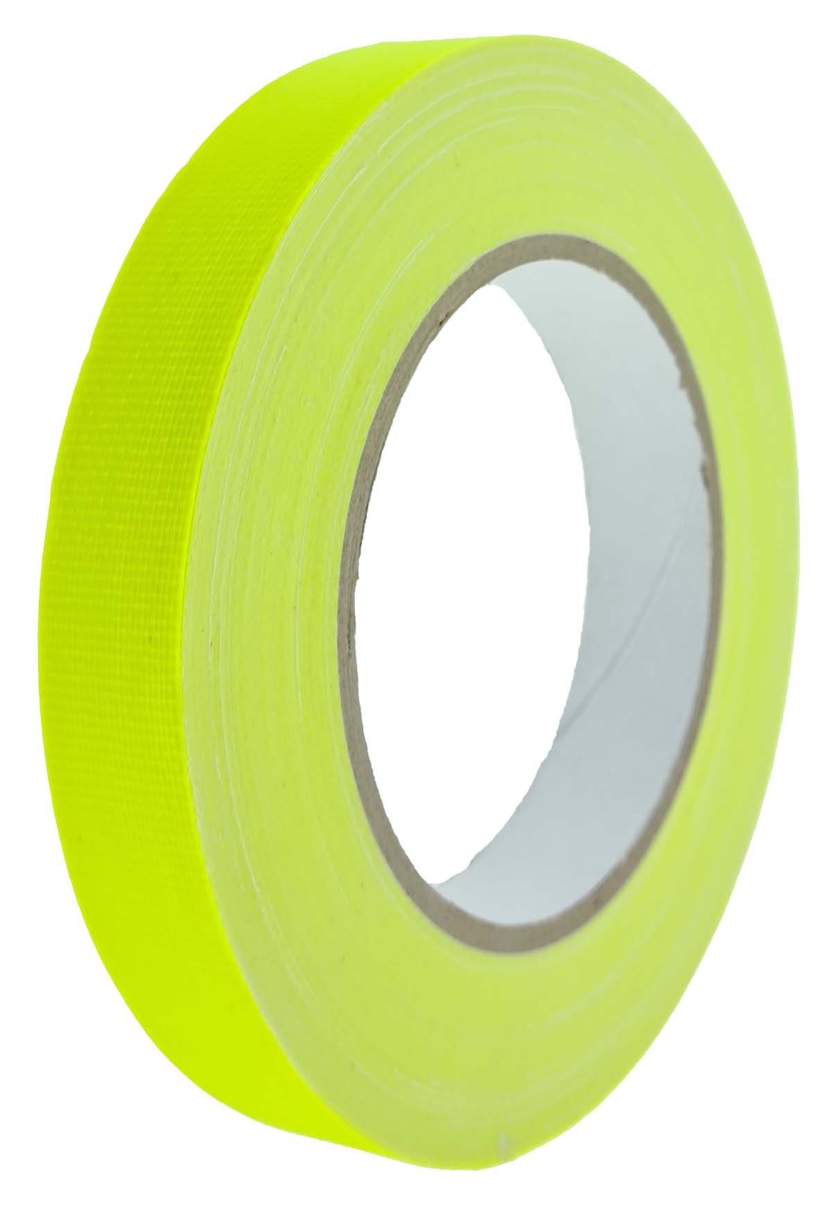 varivendo Klebeband Klebeband 10 mm x 25 m Gewebeband NEON GELB Gewebeband Gewebeklebeband