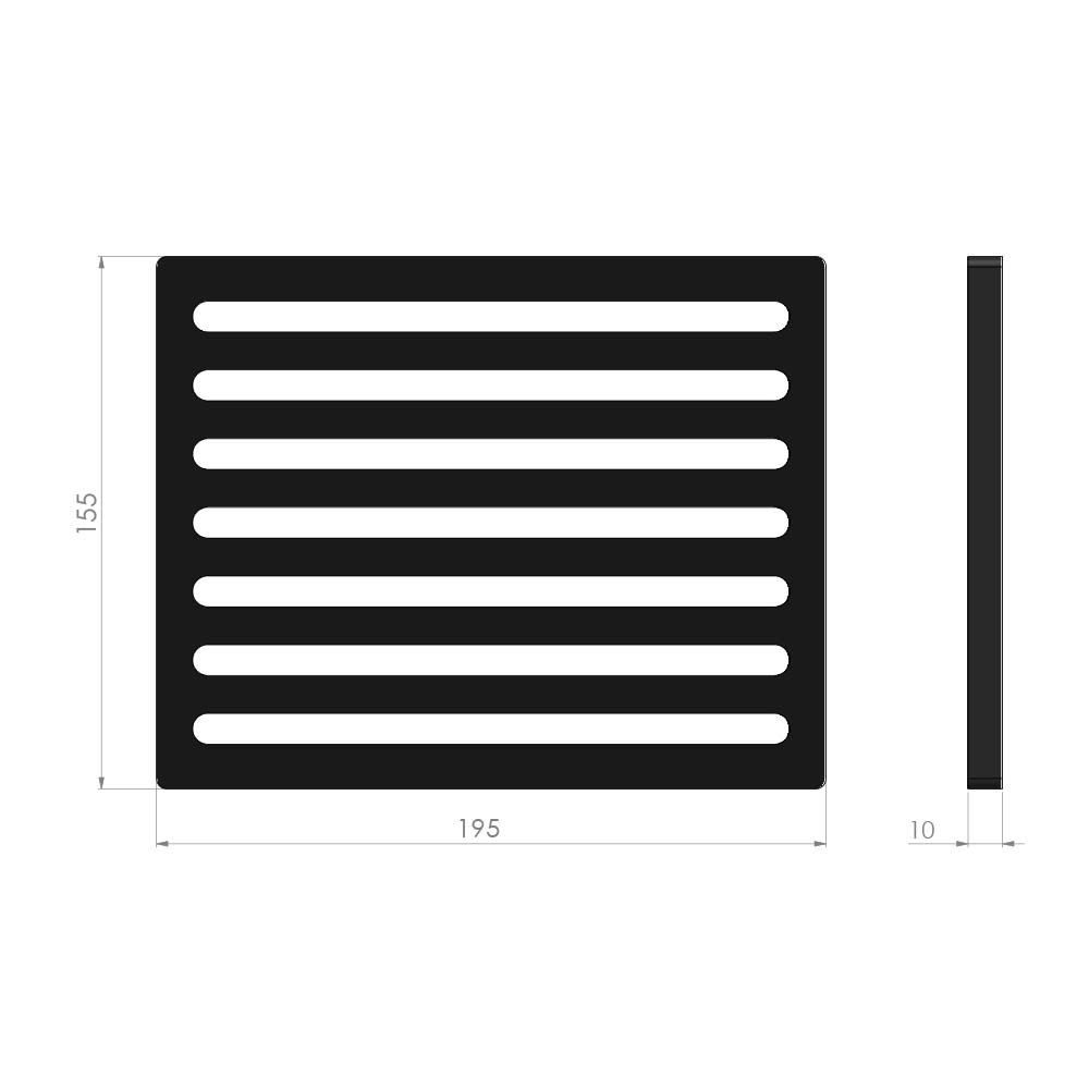 Feuerfest 123 GmbH Ofenrost Kaminrost passend für Justus* - Ascherost aus m günstig online kaufen