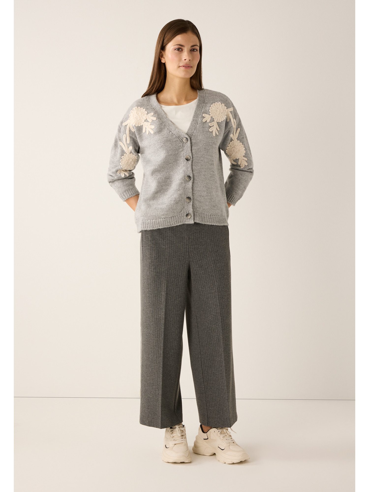 MORE&MORE 3/4-Arm-Shirt gerades Basic-3/4 Arm-Shirt