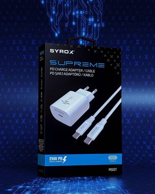 Syrox 25W Type-C Ladegerät Ultra Schnell Type-C Ladegerät Smartphone-Ladegerät