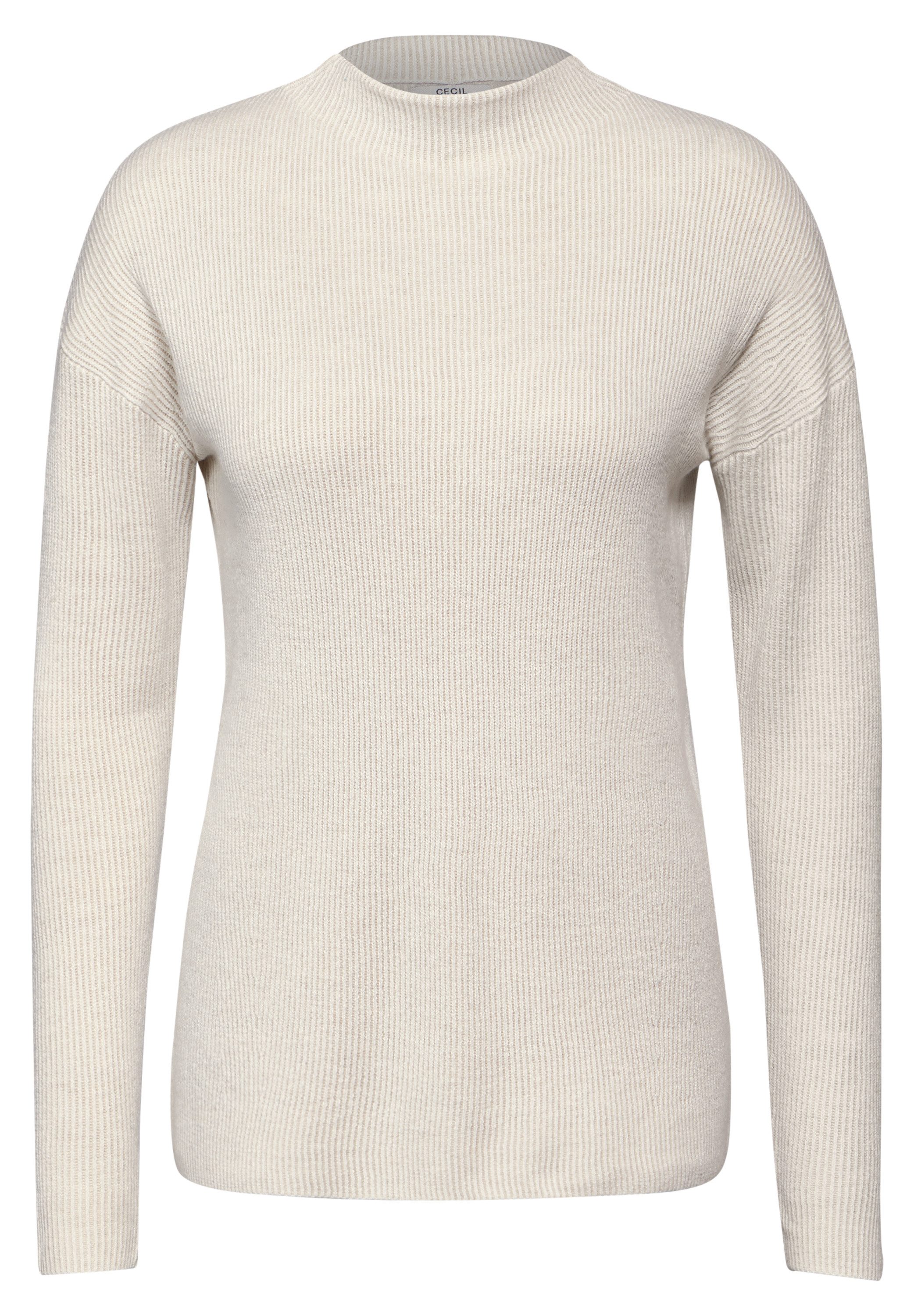 CECIL Strickpullover im Two Tone Look und mit Stehkragen