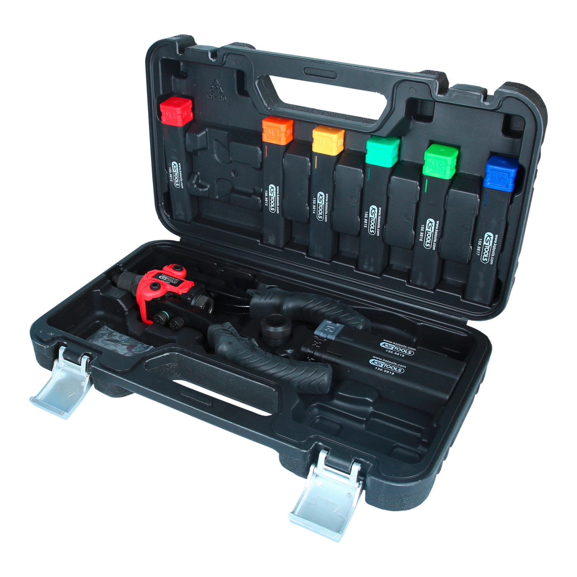 KS Tools Blindnietzange KS Tools 3 in 1 Nietzangen-Satz, 15-tlg.