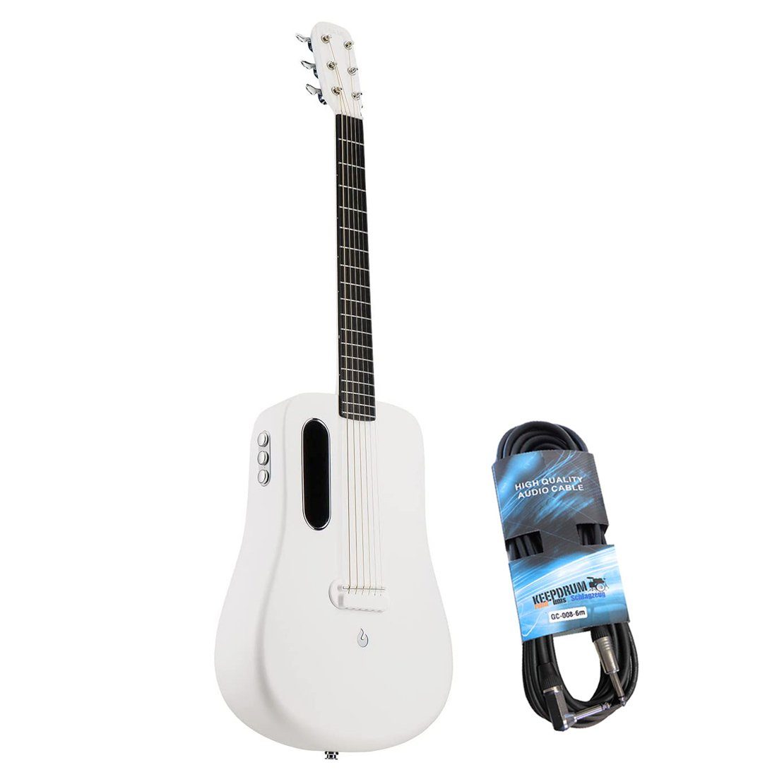 Lava Music Akustikgitarre »Lava Music Me 2 FreeBoost Gitarre Weiss + Kabel«  online kaufen | OTTO