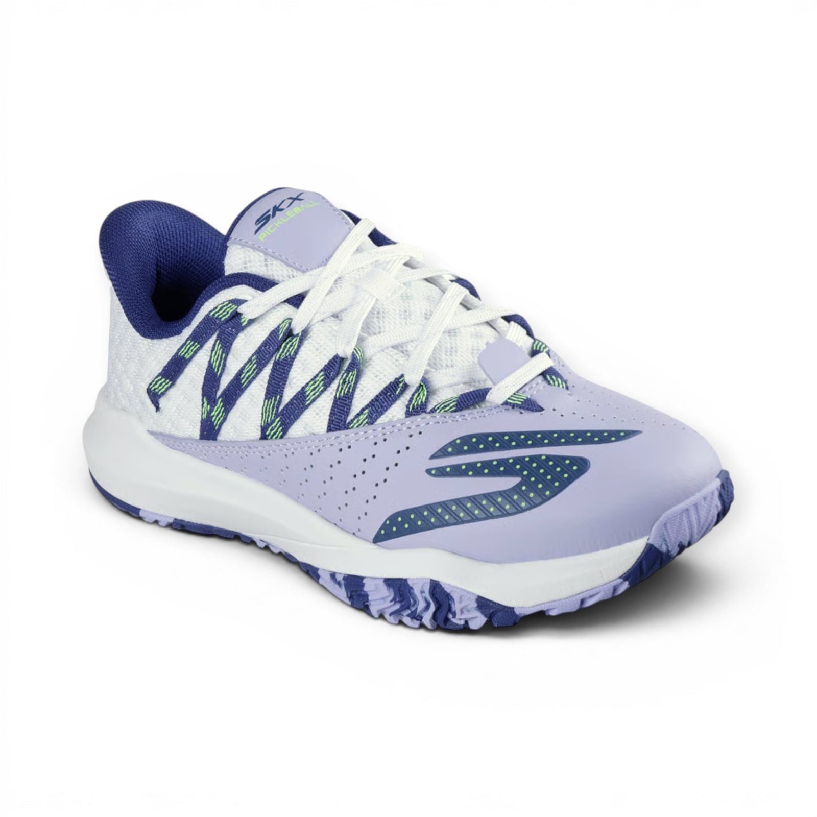 Skechers Tennisschuhe Relaxed Fit Viper Court Rally Allcourt weiss/violett Padelschuh